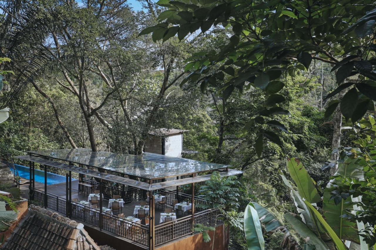 The Sebali Resort Убуд Экстерьер фото The glass house at the top of the tower